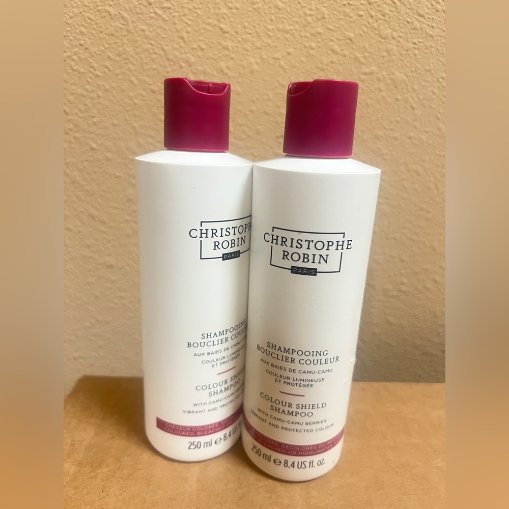 2X Christophe Robin Colour Shield Shampoo with Camu-Camu Berries 8.4 ml / 250 ml